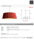 Lámpara colgante madera natural Ø 80 cm E27 - A pedido - WPLC0016