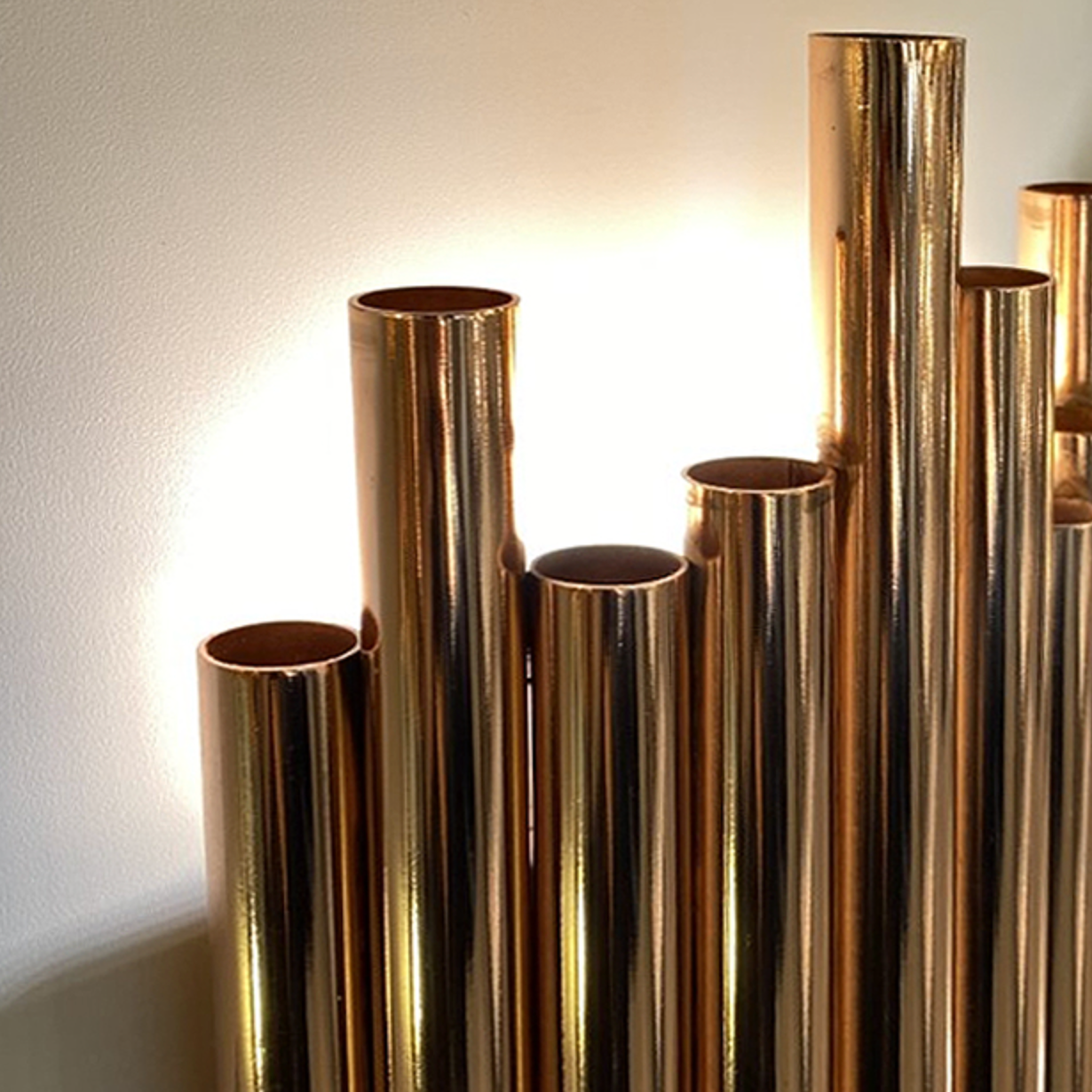 Apliqué cobre luz indirecta 2 luces G9 - DIAP0001