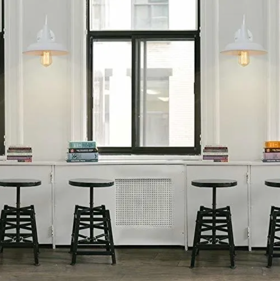 Apliqué metal blanco mate Ø25x33,5x24 cm E27 - KKAP0015