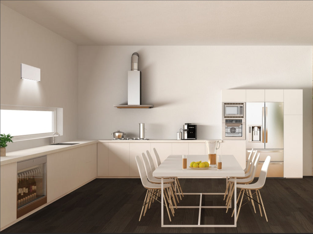 Apliqué policarbonato blanco exterior IP 65 20x10 cm LED 8W - MUAP0025