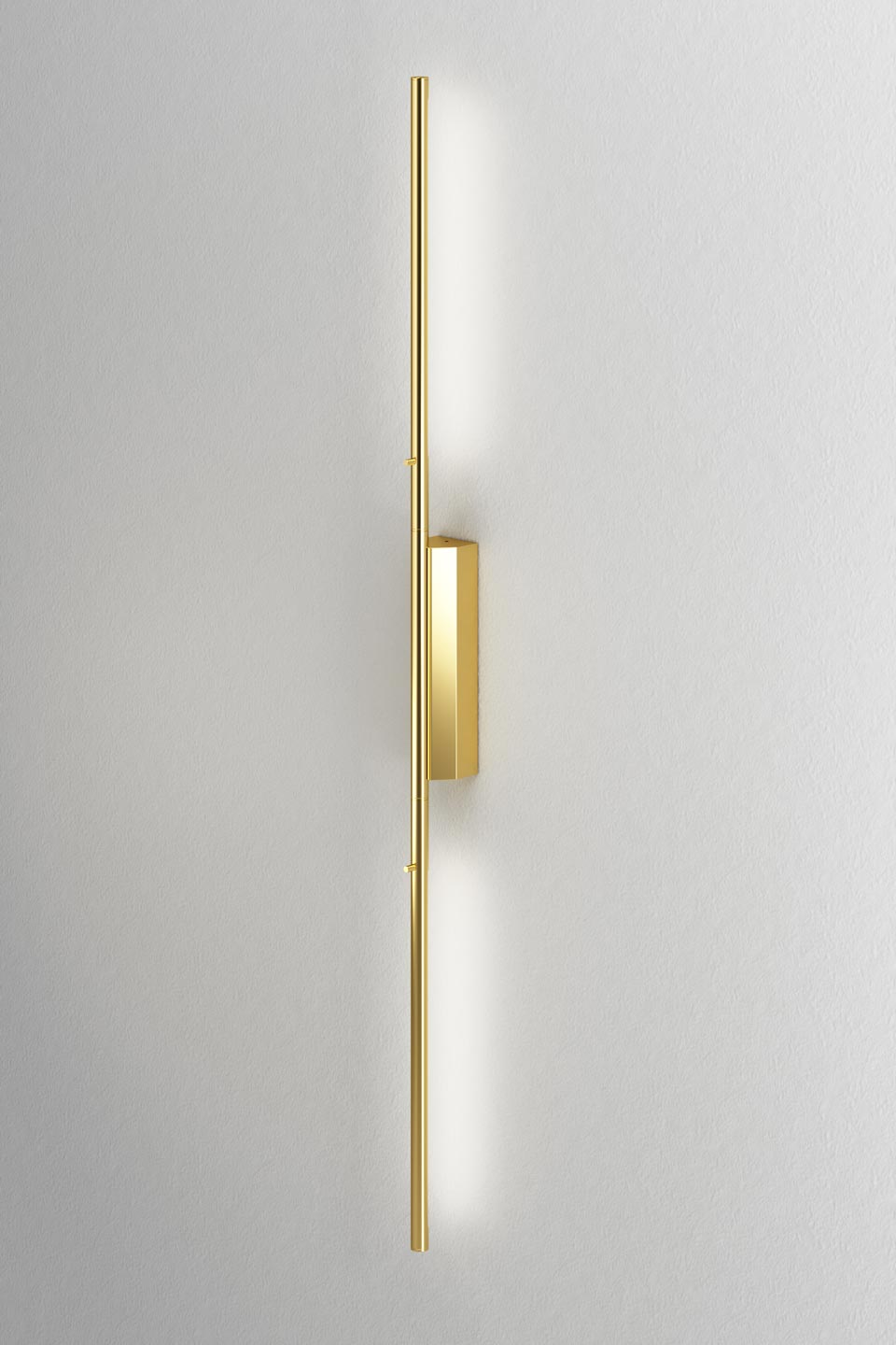 Apliqué metal bronce luz indirecta 72 cm LED 8W - TOAP0005