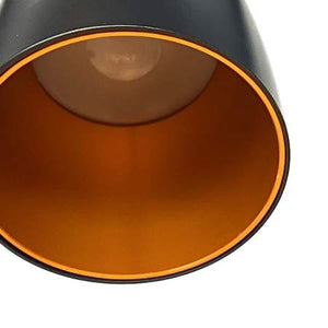 Lámpara colgante negro cobre 3 luces LED 5W - JGLC0006