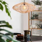 Lámpara colgante ratán natural Ø 56 cm E27 - LULC0152