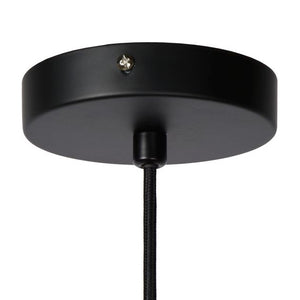 Lámpara colgante ratán negro Ø 56 cm E27