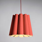 Lámpara colgante madera rojo Ø 32 cm E27 - A pedido - WPLC0007