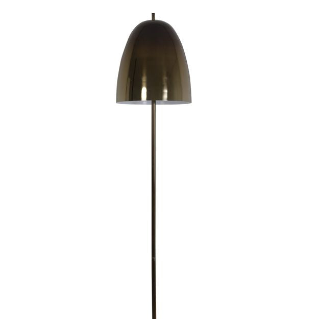 Lámpara de pie metal café oscuro Ø28x1,45 cm E27 - LLLP0048