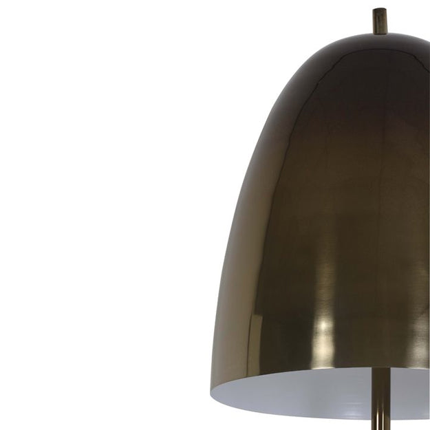 Lámpara de pie metal café oscuro Ø28x1,45 cm E27 - LLLP0048