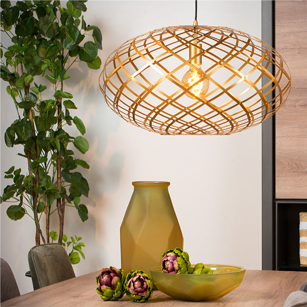 Lámpara colgante metal oro mate Ø 65 cm E27 - LULC0159