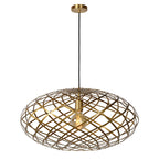 Lámpara colgante metal oro mate Ø 65 cm E27 - LULC0159