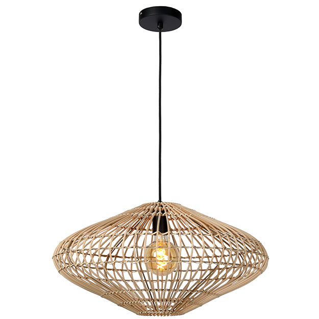 Lámpara colgante ratán natural Ø 56 cm E27 - LULC0152