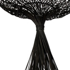 Lámpara colgante ratán negro Ø40x79x1,790 cm E27 - LULC0144