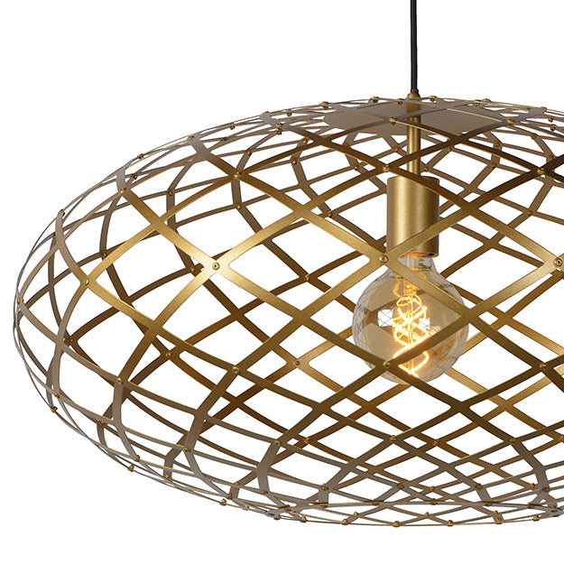 Lámpara colgante metal oro mate Ø 65 cm E27 - LULC0159
