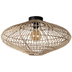 Plafón ratán natural Ø 56x31 cm E27 - LUPL0045