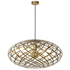 Lámpara colgante metal oro mate Ø 65 cm E27 - LULC0159