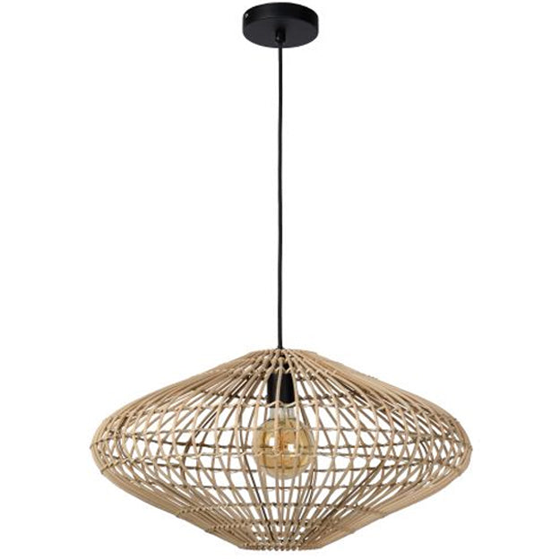 Lámpara colgante ratán natural Ø 56 cm E27 - LULC0152