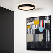 Cargar imagen en el visor de la galería, Plafón metal negro dimeable Ø40 cm LED 24W - LUPL0033
