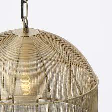 Lámpara colgante metal dorado Ø35x38 E27 - LLLC0427