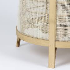 Lámpara sobremesa madera fibra natural Ø34x60 cm E27 - LLLS0126