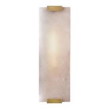 Apliqué metal alabastro bronce 15x47 cm E27 - LGAP0072