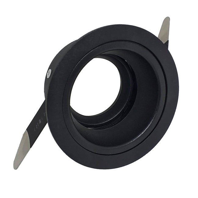 Foco embutido aluminio negro óptica profunda Ø9x4,5 cm GU10 - MUFO0117