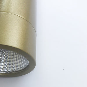 Lámpara colgante metal oro 15W Ø6x20 cm LED - MULC0003